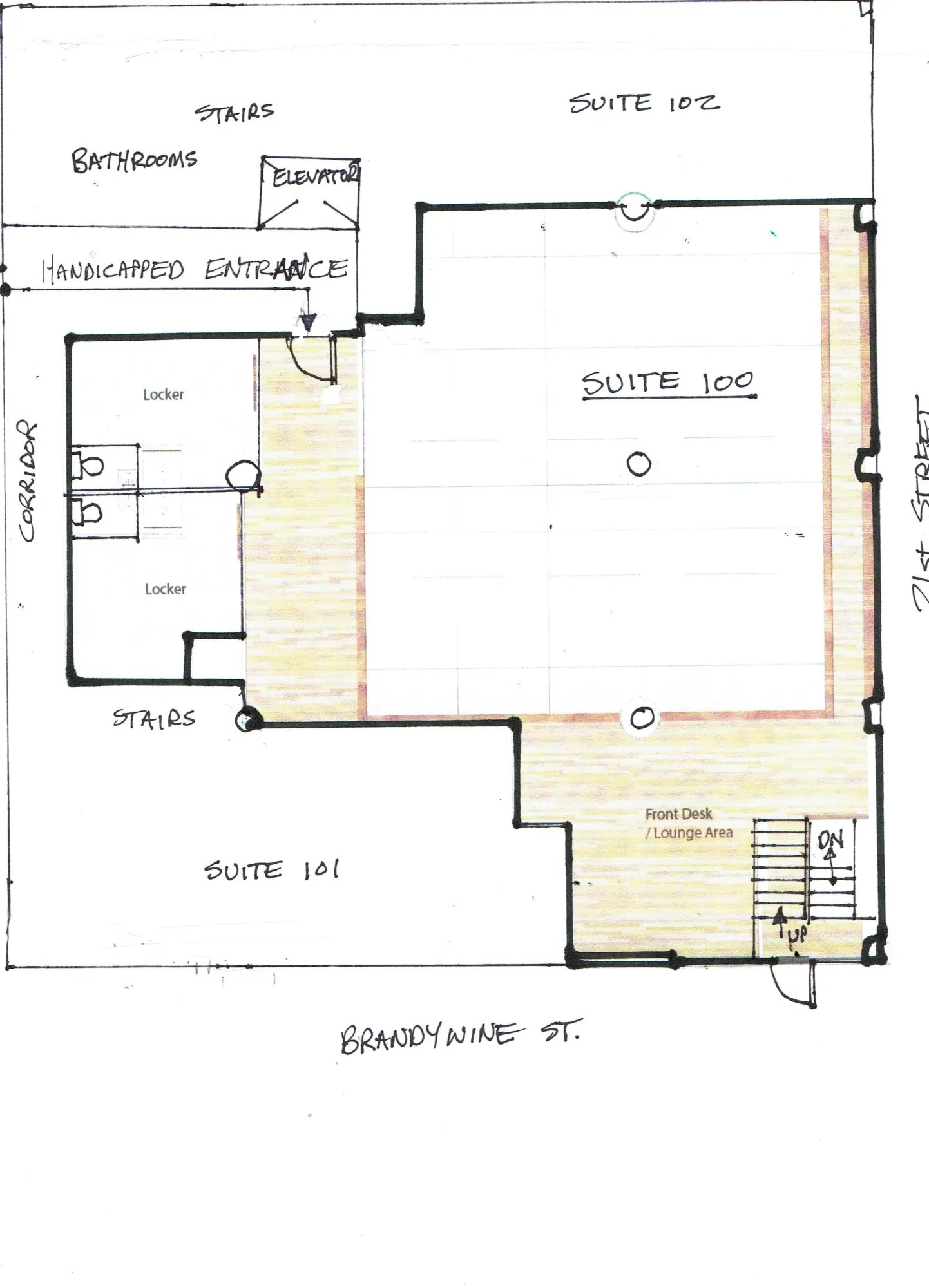Suite 100 floor plan