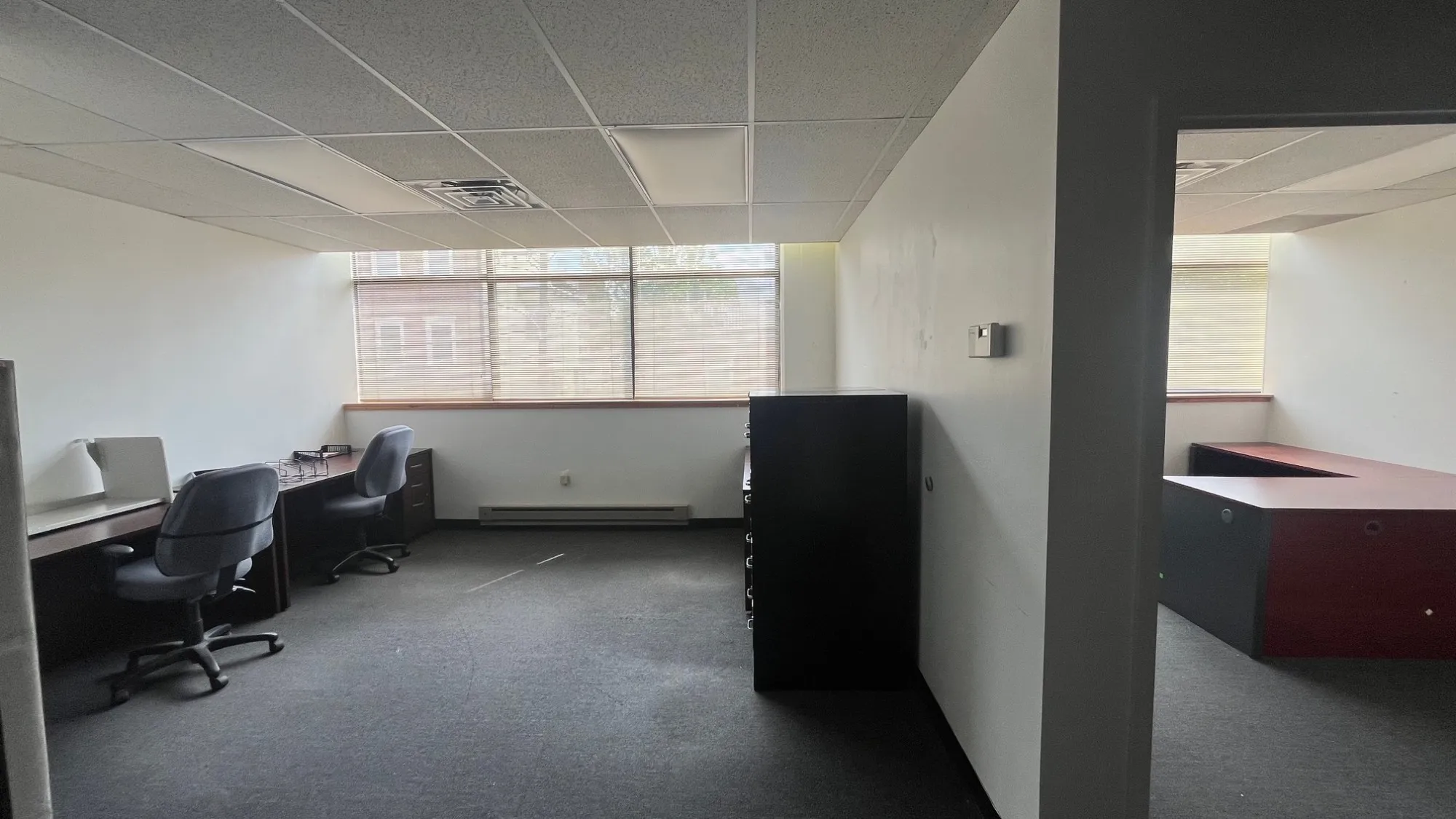 Suite 201 open office by windows